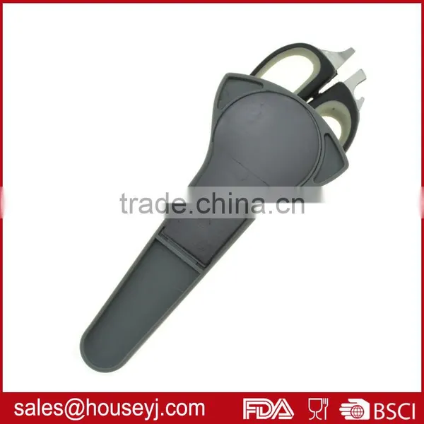 Soft Grip Tpr Handle Kitchen Scissors With Magnetic Holder photo-3