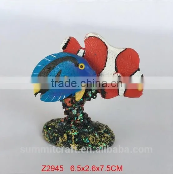 Custom Hand Painting Polyresin Clown Fish Figurine photo-3