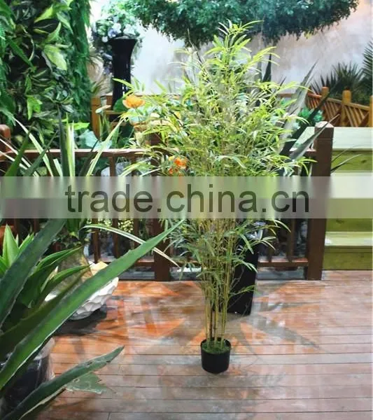 Home Garden for Hotel Decoration 140cm Height Making Artificial Live Plastic Green Bamboo Bonsai Tree EZZPZ06 0201 photo-2