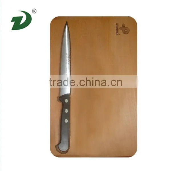 Simple Design Handmade Fish Cutting Board With Knife photo-3