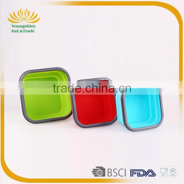 Silicone Collapsible Biodegradable Lunch Box photo-6