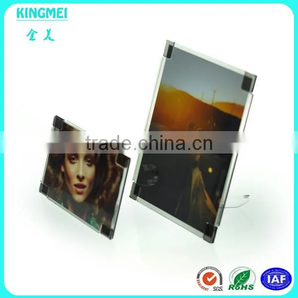 KM-VP26 Customized Clear L Shape Acrylic 2 x 6 Photo Booth Strip Frames for Wedding photo-4