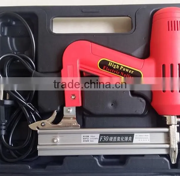 1500w Lower Noise Handheld Floor Electric Nail Gun Crown Stapler Portable Electric F30 Brad Nailer photo-4
