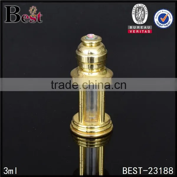 3ml Glass Bottle for Souvenir Special Design Luxury Glass Bottle for Souvenir With Metal Shell photo-4
