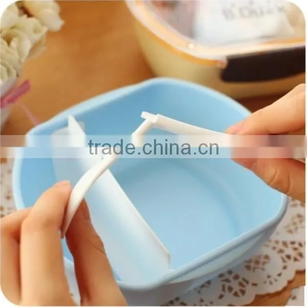 New Kawaii Cute Small Lunch Box, "Bento" Plastic 2pcs Set,CUSTOM Hot New Product for 2015 Made in China photo-2