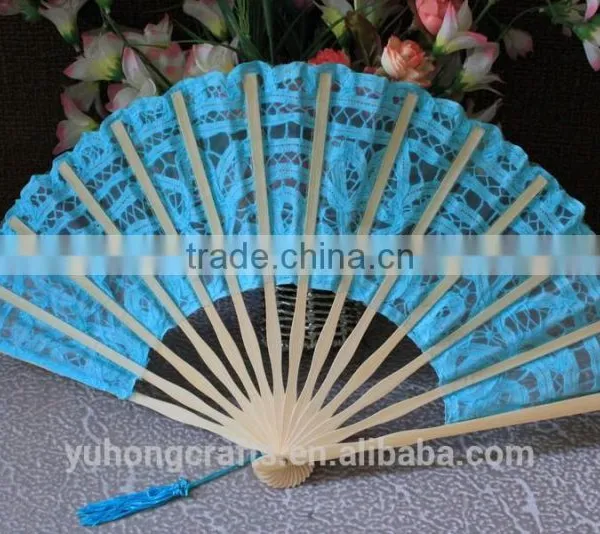Environmental Bamboo Lace Wedding Fan photo-2