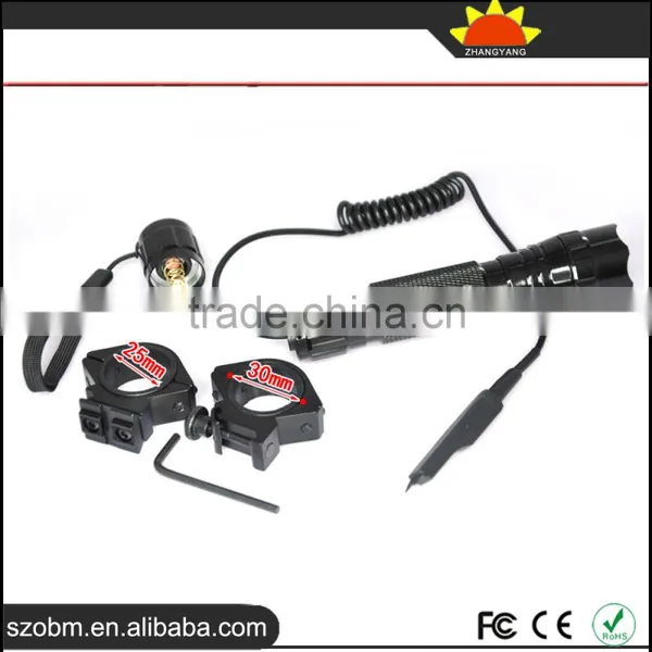 Wholesale WF-501B Q5 LED Tactical With Remote Controlled Flashlight Torch Kit photo-4