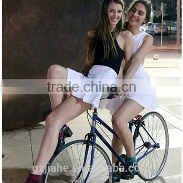 2015 American Apparel Street Fashion Woman Lady High Waist Ball Tennis Pleated Skirt XS-L White Black Red Pink Yellow
