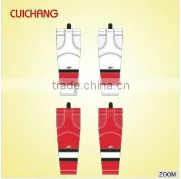 custom sublimated hockey socks