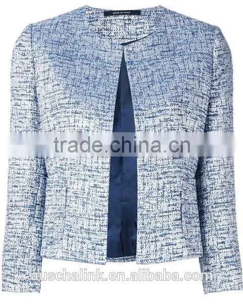 Nice Design Outdoor Ladies Elegant Tweed Jacket Low Price photo-4