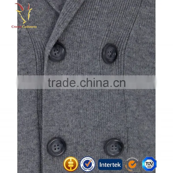 Luxury Mens Cashmere Sweater Cardigans With Buttons photo-3