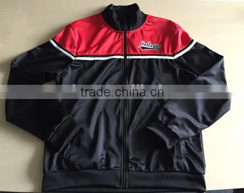 Men's Casual Cheap 100% Polyester Tricot Fleece Jacket photo-2