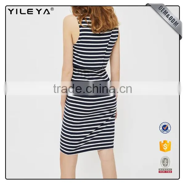 Korean Style Designer Striped & Sleeveless Maternity Clothing Dress Pregnant Women,maternity Dress photo-3