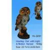 Hooting Owl With Light & Motion Sensor