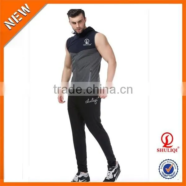 High Quality and Nice Tracksuit Men Wholesale /men Blank Dry Fit Sportwear Tracksuits H-2139 photo-3