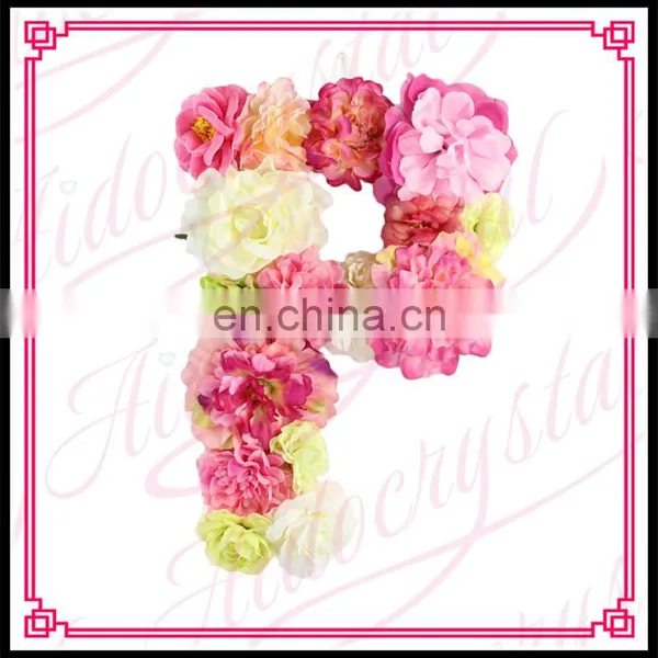 Aidocrystal Morden Home Decor Wholesalers Artificial Flowers Arts And Crafts Flower Letters photo-4