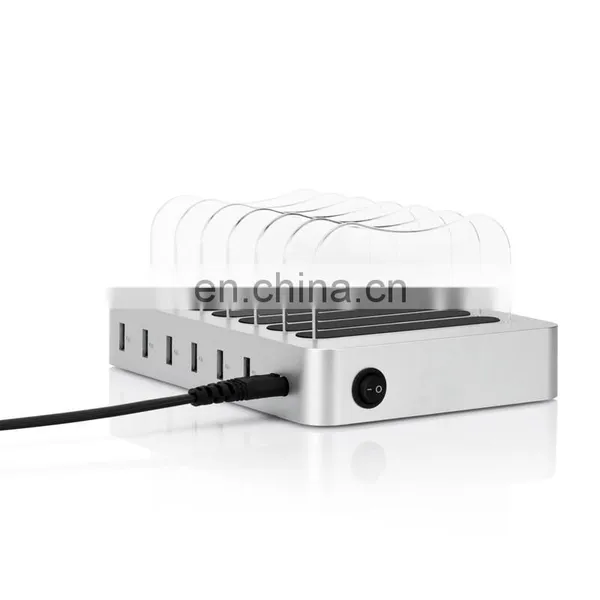 2017 New Products Wholesale Desktop 6 Multi Port USB Charger Docking Dock Station for Smartphone Mobile Phone