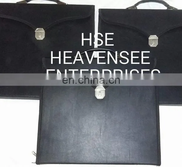 MASONIC REGALIA APRON CASE BLACK photo-4