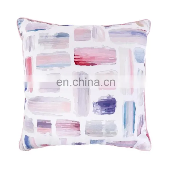 Winning Designs Brush Painting Art Printed Velvet Cushion/decorative Throw Pillows photo-2