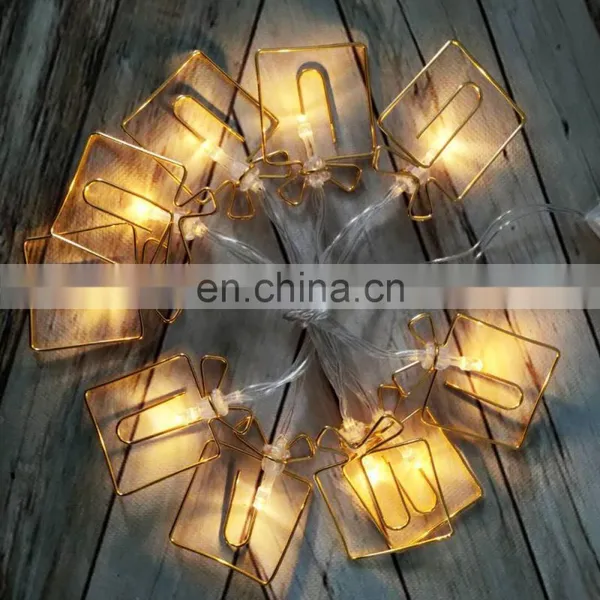 Custom Made Holiday Battery Powered 10L Metal Gift Box Shaped Clips Fairy String Lights For Home Party Decoration photo-3