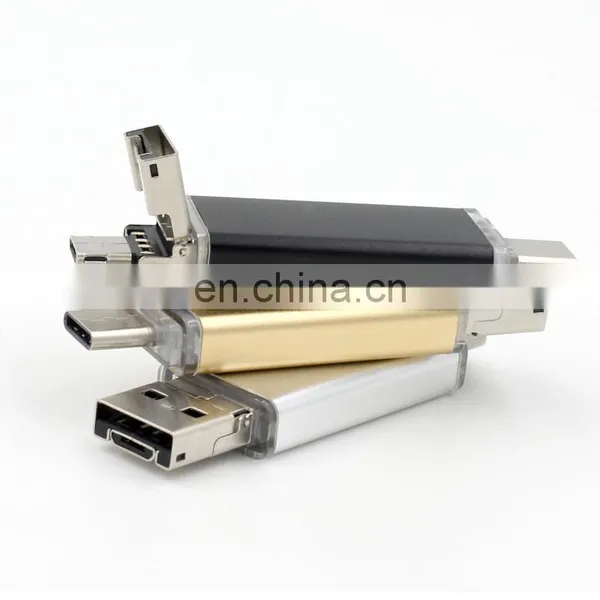2018 Promotional 3 in 1 OTG Functions USB 3.1 Hight Speed Type c Usb Flash Drive for Apple Notebook Macbook and Letv Cell Phones photo-4