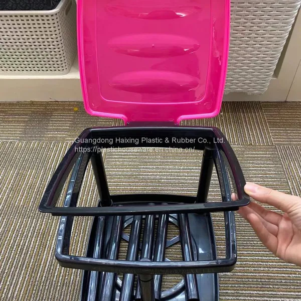 Plastic Waste Baskets Garbage Can Dust Bin photo-4