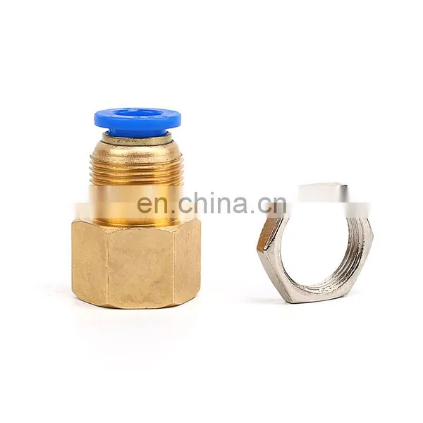 SNS SPMF Series Pneumatic Straight Female Thread Bulkhead Quick Connect Pipe Fittings Tube Joints photo-3