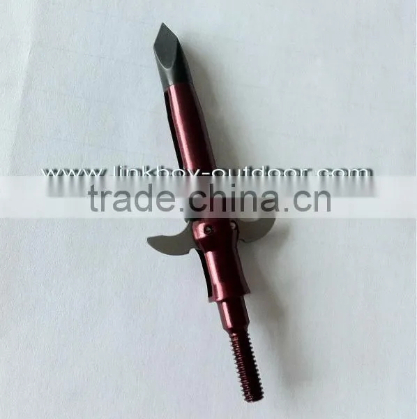 Bone Crusher Expandable Broadhead Tip Arrowhead Steel Blades 100GR Archery Hunting Linkboy photo-2