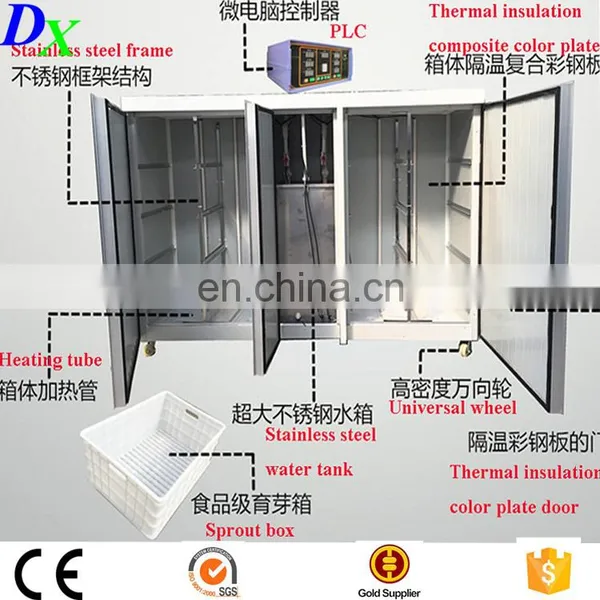 Automatic High Efficient Alfalfa Seed Mung Bean Sprouter Price photo-3