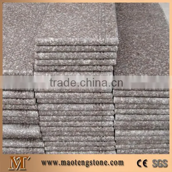G664 Granite Honed Steps & Risers, Pink Granite Stairs & Steps