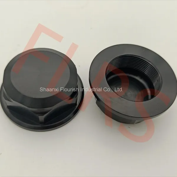 Customized Front Fork Nut Material EN AW-7075 Anodize Black For Motorcycle or Automotive photo-3