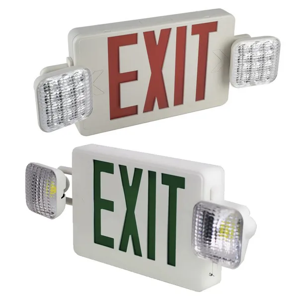 DF-2 UL LED Battery Backup Emergency Light Dual Head EXIT Sign Light photo-5