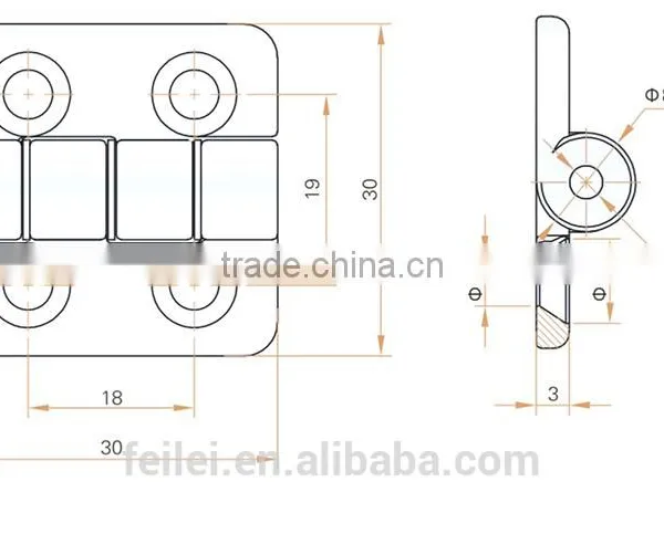 China Supplier Anti-burglary Plane Hinge Locker photo-6