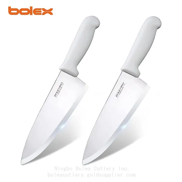 Hollow Edge CHINA 8 10 12 Inch 20cm 25cm Cook Knife Granton Flutes Edge Grind Breaking Knife COZZINI OMCAN NELLA CUTLERY PROFESSIONAL KNIFE SHARPENING GRNDING RENTAL EXCHANGE KNIVES CHINA Butcher Cleaver Knife photo-3