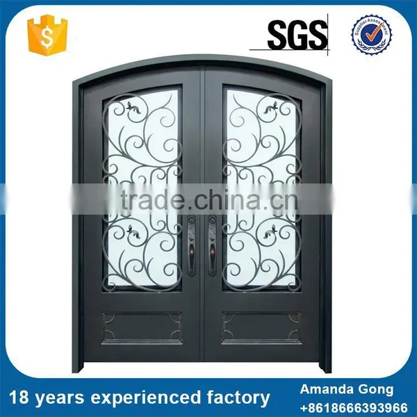 Cheapest Price Galvanized Used Wrought Iron Metal Doors photo-6