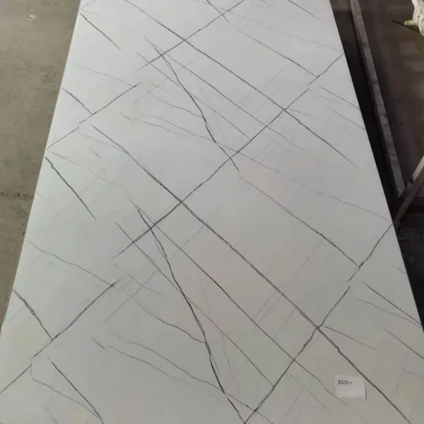 PVC UV Panel With Marble, Stone, Granite Etc. Pattern Glossy Surface Wall Panels for Construction Industry