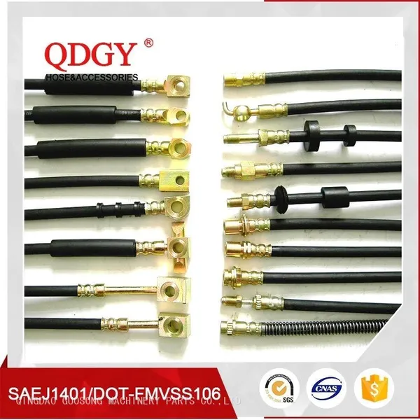DOT SAE J1401 Гибкий уплотнительный шланг для автомобиля из плетеной резины EPDM. Собственный производство и производство под заказ Гидравлический сцепной диск. Ассембль тормозной линии и шланга OEM