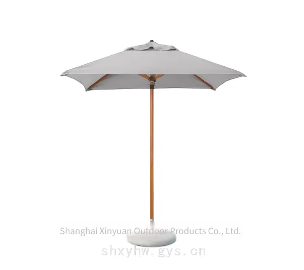 Customizable Luxury Rectangular 4-rib Beach Patio Sunshade for Outdoor Leisure Use photo-3
