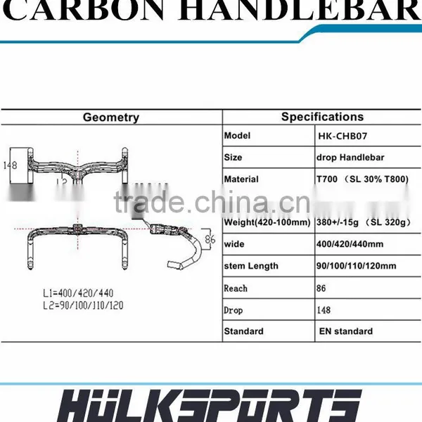 NEW Design Carbon Handlebar Glossy Matte Surface 3K UD Carbon Bicycle Road Bicycle Handlebar photo-6