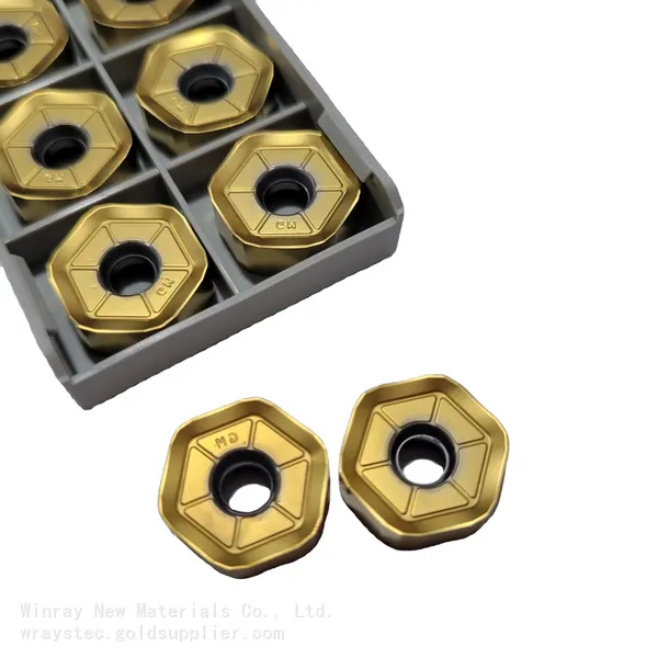 Carbide Milling Tools HNGX0906 45 Degree Double Side Heavy Duty Machining
