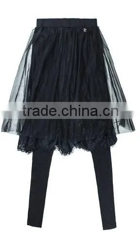 The Fashion Leisure Trousers Skirt Lace Yarn