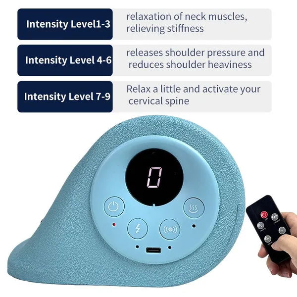 Electric Neck Traction Massager With EMS Heat Therapy MH-CV20 photo-4