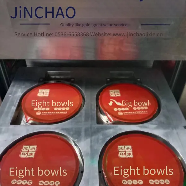 Sealing Machine for Eight - Bowl Style Packaging, Vacuum Sealing Machine for Preserved Vegetable and Braised Pork in Bowls photo-4