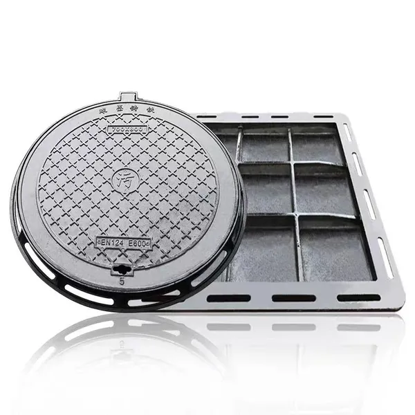 Certified Ductile Iron Jingdong Brand Black Customized Size Durable Manhole Cover for Highway Pedestrian Zones Storm Drain photo-3