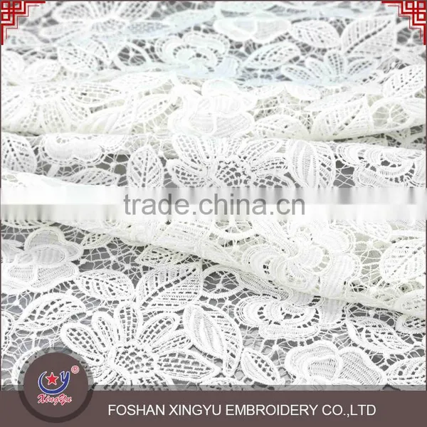 Professional OEM/ODM Manufactur Japanese Voile Cutwork Embroidery Polyester Lace Fabric Designs photo-2