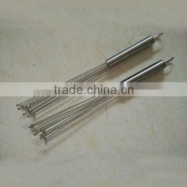 New 10'' /12'' Stainless Steel Egg Beater/egg Whisk Egg Shaker Solid Grip LOGO Embossed photo-2