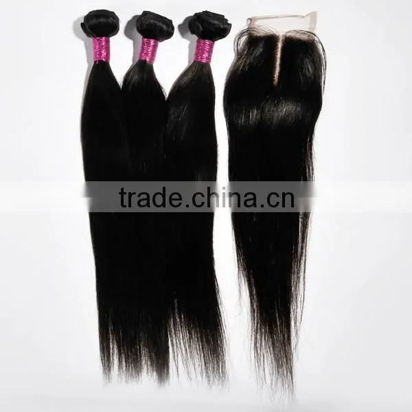 Natural Color Straight Hair Weaving Cheap Human Hair Weaving photo-2