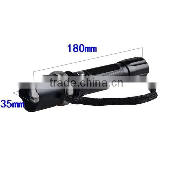 AC Charger UV Torch 18650 Battery Powered And Zoomable UV LED Torch photo-3