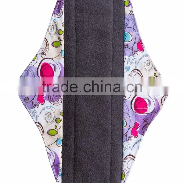 2016 Female Bamboo Charcoal Menstrual Pad Cloth Sanitary Pad photo-6