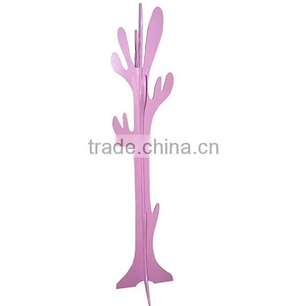 MDF wooden coat hanger tree